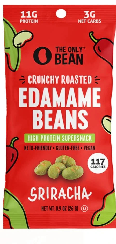 Crunchy Roasted Edamame Beans (Sriracha)